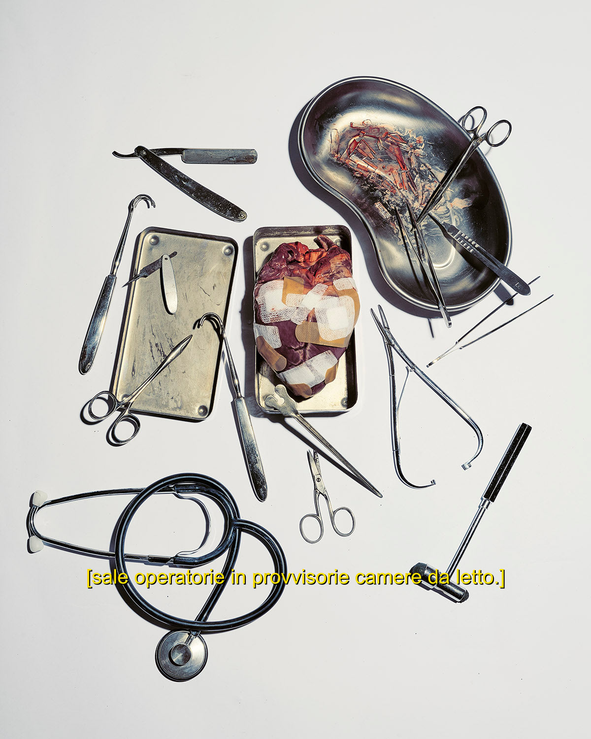 [sale operatorie in provvisorie camere da letto.]